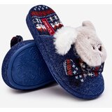 Boto Children's Slippers with Thick Sole and Bear Navy Dasca | Shoptok.si