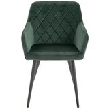 Livetastic naslanjač, les, kovina, tekstil črna, temno zelena | Shoptok.si
