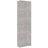 Furnova Garderobna omara za hodnik betonsko siva 55x25x189 cm, (21930291) | Shoptok.si