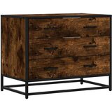 vidaXL Predalnik dimljen hrast 70x41x56 cm inženirski les | Shoptok.si