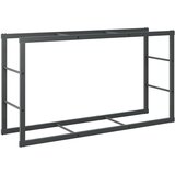 vidaXL Stalak za drva crni 110x30x61 cm čelik | shoptok.hr