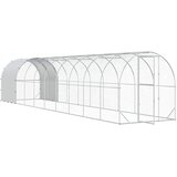  Kokošinjac Srebrna 1000 x 200 x 200 cm Pocinčani čelik | shoptok.hr