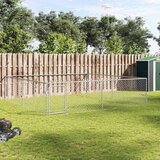 Vanjski kavez za pse od pocinčanog čelika 4 x 4 x 1 m | shoptok.hr
