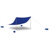 Nadstrešnica za plažu s pješčanim sidrima plava 304 x 300 cm | shoptok.hr