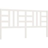  Posteljno vzglavje belo 206x4x100 cm trdna borovina, (20725588) | Shoptok.si
