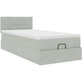 vidaXL okvir za krevet s madraca svjetlosivi 80x200 cm baršunasti | shoptok.hr