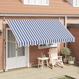 Tenda na ručno uvlačenje 400 cm plavo-bijela prugasta | shoptok.hr