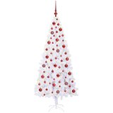  Umjetno božićno drvce s stalakom Bijelo 180 cm PVC i čelik | shoptok.hr