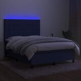  box spring s madracem LED plavi 140x200 cm od tkanine | shoptok.hr