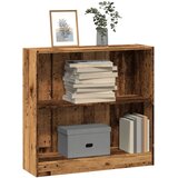 vidaXL Knjižna omara starinski les 80x24x76 cm inženirski les | Shoptok.si