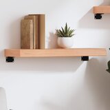  Zidna polica svjetlosmeđa 60x20x6 cm od obrađene hrastovine | shoptok.hr