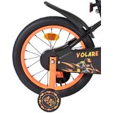 Volare dječji bicikl Strike 16″ crno-narančaste boje, s dvije ručne kočnice | shoptok.hr