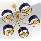 Jupiter 2094 - Luster na lancu ARTHUR 5xE27/15W/230V plavo-zlatni | Eponuda.com