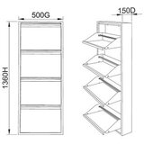 Hanah home ormar za cipele Js1036 light grei | ePonuda.com