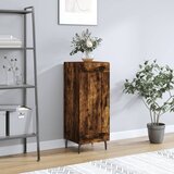 vidaXL Komoda boja dimljenog hrasta 34 5x34x90 cm konstruirano drvo | shoptok.hr