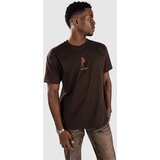 Monet Skateboards Cross Stitch Collage Boxy T-shirt dark chocolate Slike