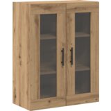  Ogreti omarice 2 pcs Artisan hrast in črna 69,5 x 34 x 90 cm | Shoptok.si