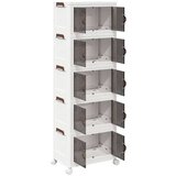 vidaXL Škatla za shranjevanje s kolesi 28 L 48,5x29,5x139 cm | Shoptok.si