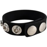 Pulselock Forge - podesivi silikonski erekcijski prsten s drukerom (crni) - 228 mm | shoptok.hr