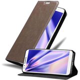 Cadorabo Ohišje, združljivo z Alcatel 3 2018 v kavovinsko rdeča - Zaščitni ovitek z magnetnim zapiranjem, stoječo funkcijo in režo za kartice, (20550241) | Shoptok.si