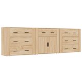  Komoda 3 kosi sonoma hrast inženirski les | Shoptok.si