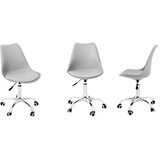 Tutumi Moderne Uredske Stolice s Jastukom - Svijetlo Siva | shoptok.hr