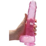 REALROCK proziran realistični dildo - ružičasti (22cm) | shoptok.hr