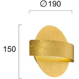  LED zidno svetlo KOBEN LED/11W/230V zlatno | Eponuda.com
