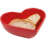 činija srce (love), crveni, 18 cm,
