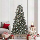 vidaXL Umestno božično drevo med 300 LED Zelena 114 x 114 x 210 cm | Shoptok.si