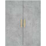  Visoka komoda siva betona 69,5x34x180 cm od konstruiranog drva | Eponuda.com