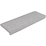 vidaXL Samolepilne preproge za stopnice Sisal-Look 30 kosov Platina | Shoptok.si