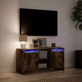 vidaXL TV ormarić s LED svjetlima boja hrasta 100x34x50 cm drveni | shoptok.hr