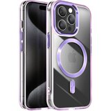AVIZAR Ohišje MagSafe za iPhone 15 Pro Max Crystal Color Back, Vijolična, (5000010490) | Shoptok.si