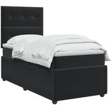  Boxspring krevet s madracem Crna 80 x 200 cm Baršun | shoptok.hr