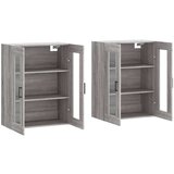  Zidni ormarići 2 kom boja hrasta sonome od konstruiranog drva | shoptok.hr