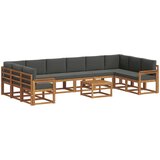  Set vanjskih sofa 11 kom. Prirodna i antracit | shoptok.hr