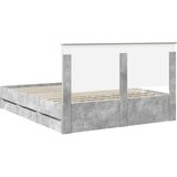  Konstrukcija postelje s predalom Betonsko siva 160 x 200 cm, (5000121364) | Shoptok.si