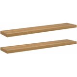 vidaXL Stenska polica 2 pcs Rjava 120 x 23,5 x 4 cm Konstruiran les, (5000201176) Cene