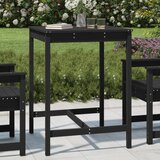 vidaXL Vrtni stol crni 82 5x82 5x110 cm od masivne borovine Cijene