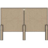  Posteljno vzglavje temno sivo blago 160x200 cm, (20644181) | Shoptok.si