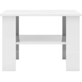  Stolić za kavu visoki sjaj bijeli 60x60x42 cm konstruirano drvo | Eponuda.com