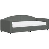  Dnevni krevet s madracem tamnosivi 90 x 190 cm od tkanine | shoptok.hr