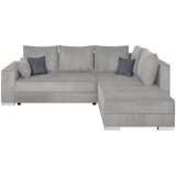 P & B KOTNA SEDEŽNA GARNITURA, rebrasti žamet rjavosiva | Shoptok.si