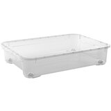 REGALUX Zaboj za shranjevanje Clear Box XXM (52 l, d 79 x š 58 x v 17,5 cm, s kolesci) Cene