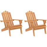 Maison Chic Vrtni Stoli - Stol za vrt Adirondack 2 kosa trden akacijev les JS557, (21877741) Cene
