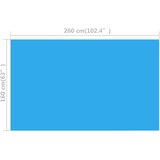  Pravokotno pokrivalo za bazen 260 x 160 cm PE modro, (20991295) | Shoptok.si