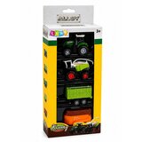 Lean Toys set poljoprivrednih vozila 4 u 1 – traktor, silažni kombajn i prikolice 1:68 | shoptok.hr