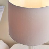  Endon 72175 - Stona lampa sa USB portom SYON 1xE14/40W/230V sjajni hrom/bež | Eponuda.com