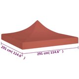  Krov za šator za zabave 3 x 3 m terakota 270 g/m² | shoptok.hr